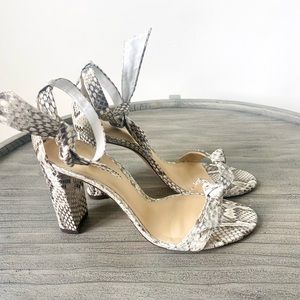 Alexandre Birman snake block heel sandal